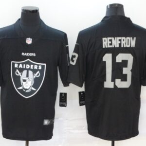Nike Raiders 13 Hunter Renfrow Black Big Team Logo Vapor Limited Men Jersey