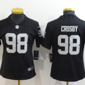 Nike Raiders 98 Maxx Crosby Black Vapor Untouchable Limited Youth Jersey
