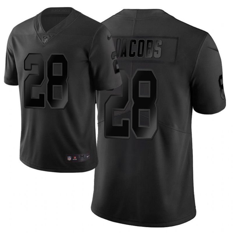 Nike Raiders 28 Josh Jacobs Black City Edition Vapor Untouchable Limited Men Jersey