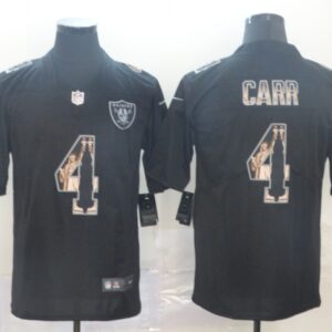 Nike Raiders 4 Derek Carr Black Statue of Liberty Limited Men Jersey