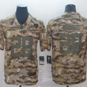 Nike Raiders 28 Josh Jacobs 2018 Camo Salute To Service Limited Men Jersey