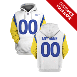 Rams Customized White 2021 Stitched New Hoodie