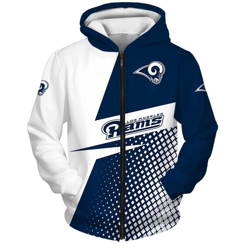 Los Angeles Rams 3D Print Fan's Casual Pullover Hoodie