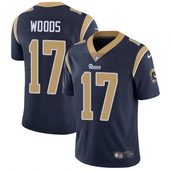 Rams 17 Robert Woods Navy Vapor Untouchable Limited Men Jersey