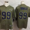 Rams 99 Aaron Donald Olive Salute To Service Limited Men Jersey
