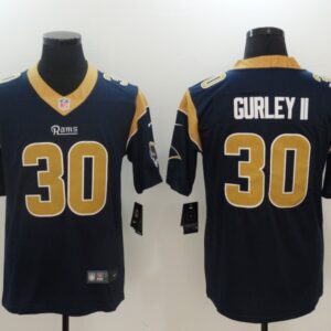 Rams 30 Todd Gurley II Navy Vapor Untouchable Limited Men Jersey