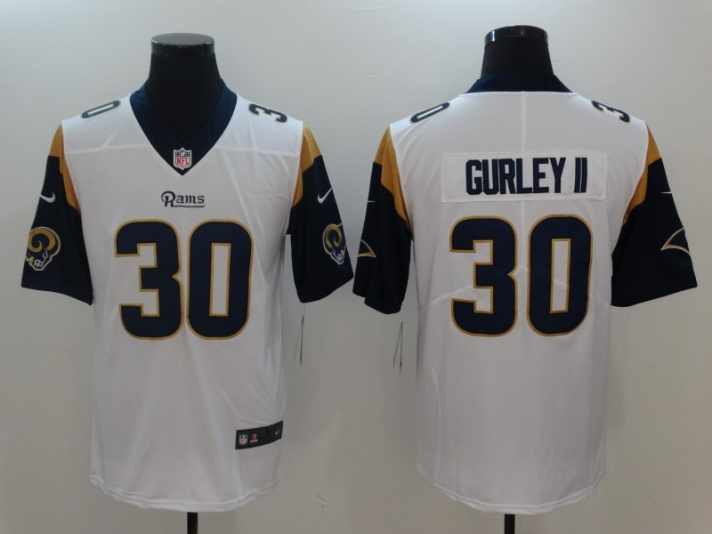 Rams 30 Todd Gurley II White Vapor Untouchable Limited Men Jersey