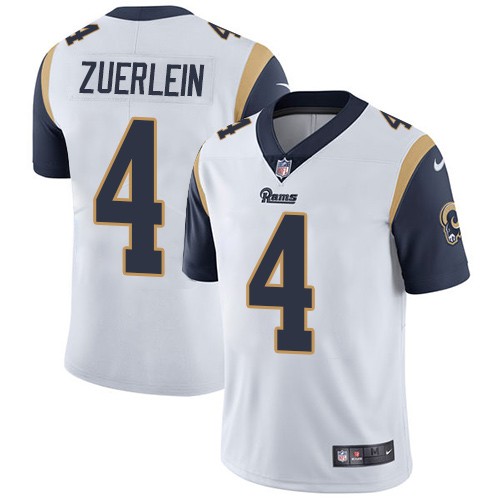 Rams 4 Greg Zuerlein White Vapor Untouchable Limited Men Jersey