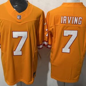 Nike Buccaneers 7 Bucky Irving Orange F.U.S.E. Vapor Limited Men Jersey