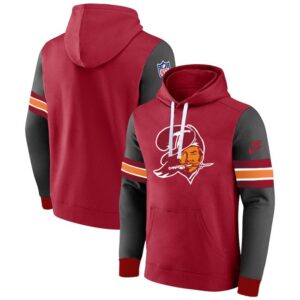 Buccaneers Red Grey Pullover Hoodie