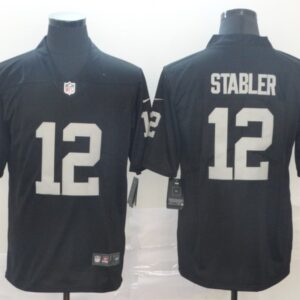 Nike Raiders 12 Kenny Stabler Black Vapor Untouchable Limited Men Jersey
