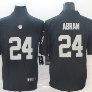 Raiders 24 Johnathan Abram Black 2019 Draft Vapor Untouchable Limited Men Jersey