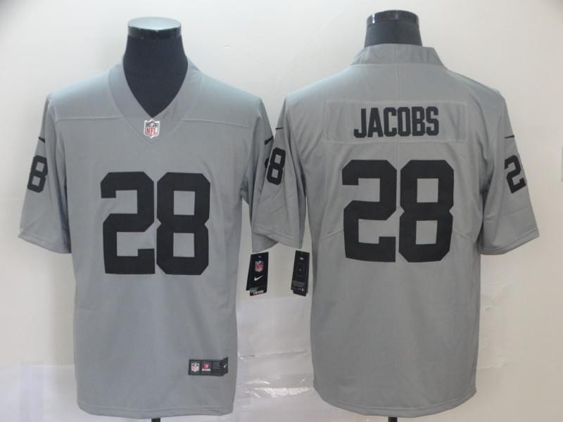 Nike Raiders 28 Josh Jacobs Inverted Legend Limited Jersey