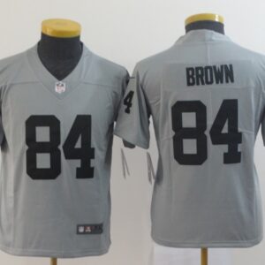 Nike Raiders 84 Antonio Brown Gray Inverted Legend Youth JERSEY