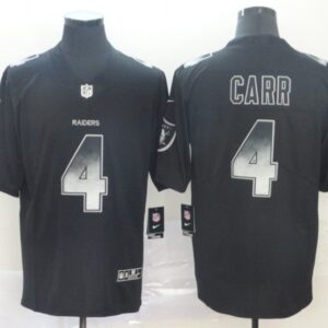 Oakland Raiders 4 Derek Carr 2019 Black Smoke Fashion Limited Men Jersey