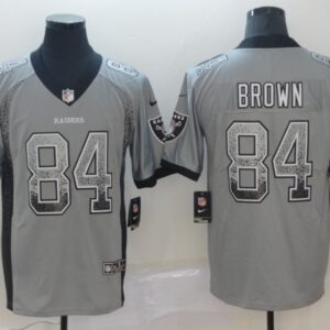 Nike Raiders 84 Antonio Brown Gray Drift Fashion Vapor Limited Men Jersey
