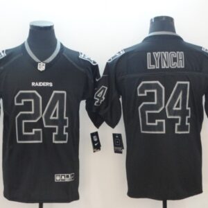 Nike Raiders 24 Marshawn Lynch Black Shadow Legend Limited Men Jersey