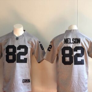 Nike Raiders 82 Jordy Nelson Grey Gridiron Grey Limited Men Jersey