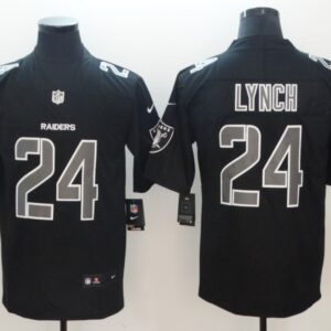 Nike Raiders 24 Marshawn Lynch Black Vapor Impact Limited Men Jersey