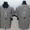 Nike Raiders 4 Derek Carr Gray Drift Fashion Vapor Limited Men Jersey