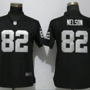 Nike Raiders 82 Jordy Nelson Black Vapor Untouchable Limited Women Jersey