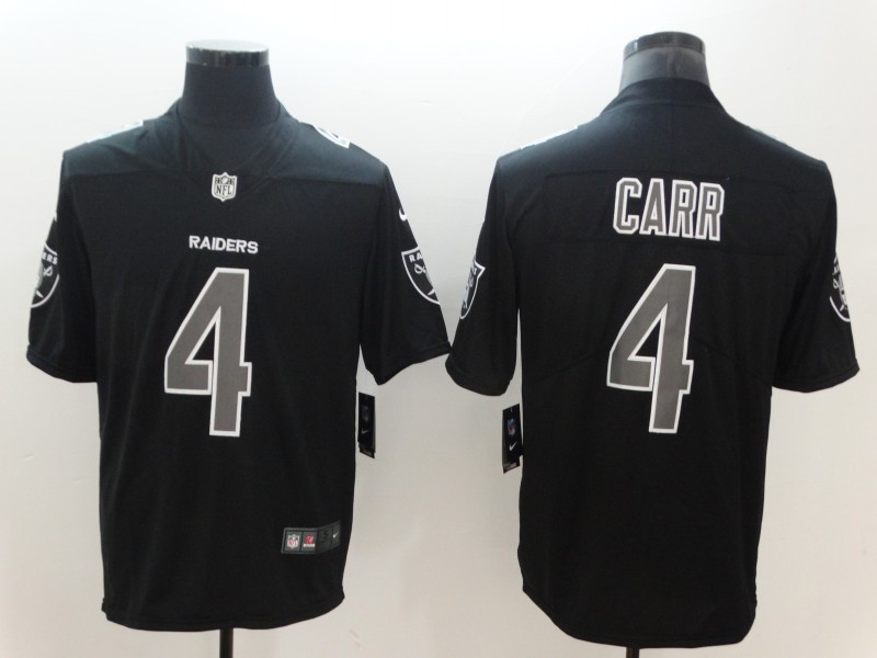Nike Raiders 4 Derek Carr Black Vapor Impact Limited Men Jersey