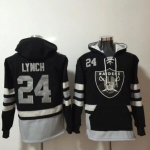 Nike Raiders 24 Marshawn Lynch Black Hooded Men Sweatshirt