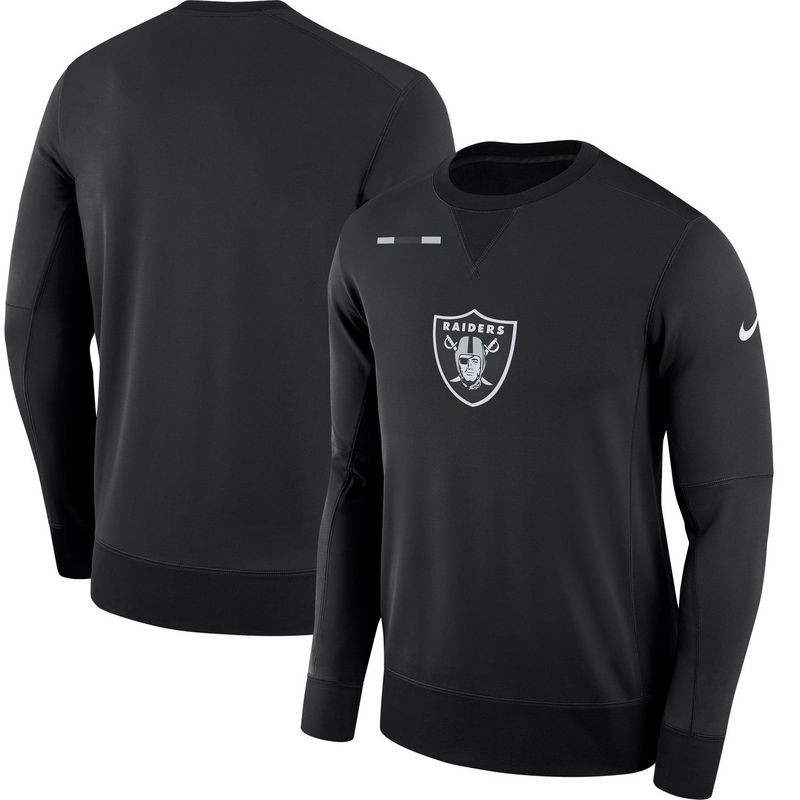 Nike Oakland Raiders Black Sideline Team Logo Performance Men Sweatshirt