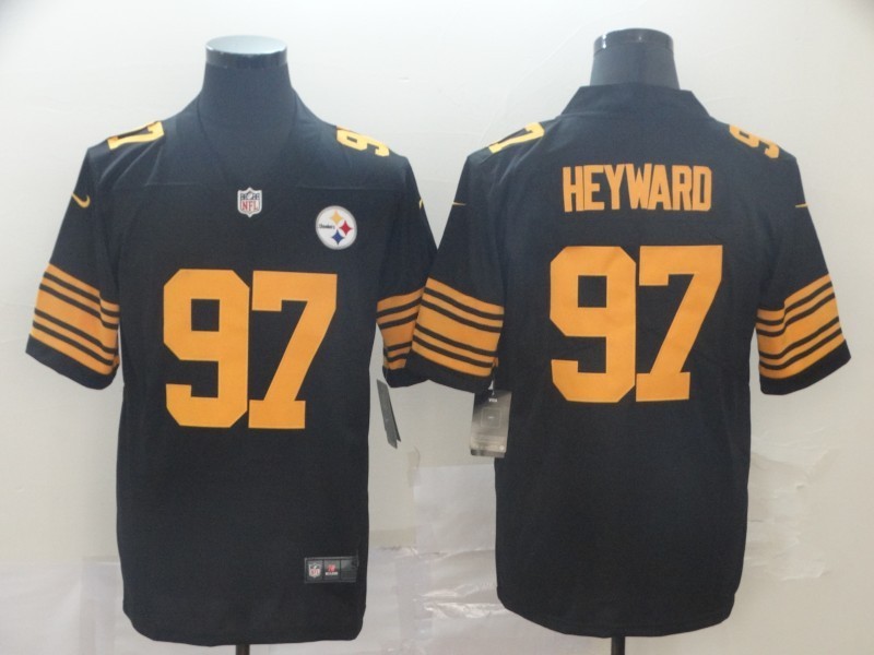 Nike Steelers 97 Cameron Heyward Black Color Rush Limited Men Jersey