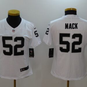 Nike Raiders 52 Khalil Mack White Vapor Untouchable Women Limited Jersey