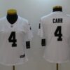 Nike Raiders 4 Derek Carr White Vapor Untouchable Women Limited Jersey