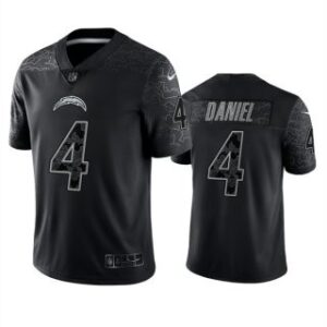 Nike Los Angeles Chargers 4 Chase Daniel Black Reflective Vapor Limited Men Jersey