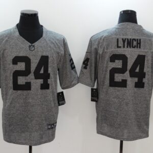 Nike Raiders 24 Marshawn Lynch Gridiron Gray Limited Men Jersey