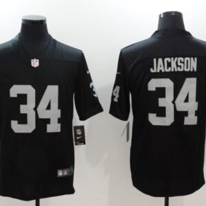 Nike Raiders 34 Bo Jackson Black Vapor Untouchable Limited Men Jersey