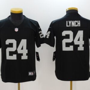 Nike Oakland Raiders 24 Marshawn Lynch Black Vapor Untouchable Limited Youth Jersey