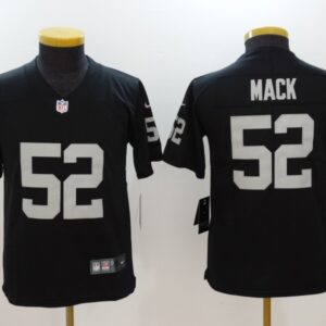 Nike Oakland Raiders 52 Khalil Mack Black Vapor Untouchable Limited Youth Jersey