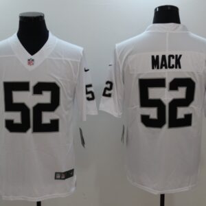 Nike Oakland Raiders 52 Khalil Mack White Vapor Untouchable Limited Men Jersey