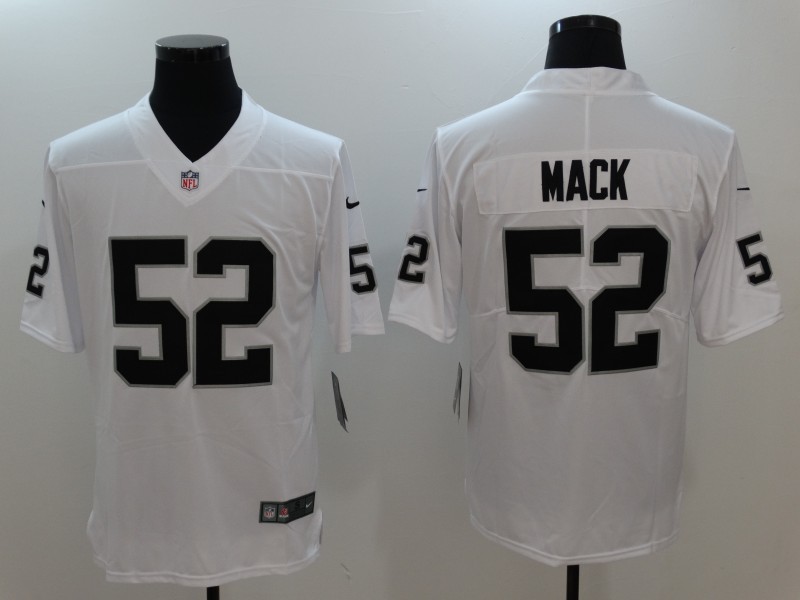 Nike Oakland Raiders 52 Khalil Mack White Vapor Untouchable Limited Men Jersey