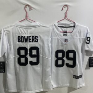 Nike Raiders 89 Brock Bowers White Vapor Limited Youth Jersey
