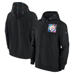 Steelers Black 2023 Crucial Catch Club Pullover Hoodie