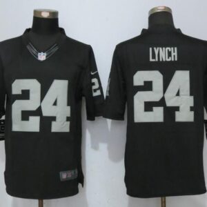 Nike Raiders 24 Marshawn Lynch Black Limited Jersey