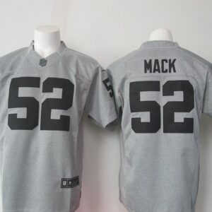 Raiders 52 Khalil Mack Gridiron Gray II Men Limited Jersey