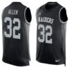 Raiders 32 Marcus Allen Black Men Limited Tank Top Jersey