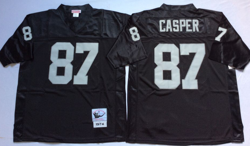 Mitchell And Ness Raiders 87 Dave Casper Black Throwback Jersey