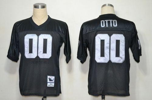 Mitchell And Ness Raiders 0 Jim Otto Black Throwback Jersey