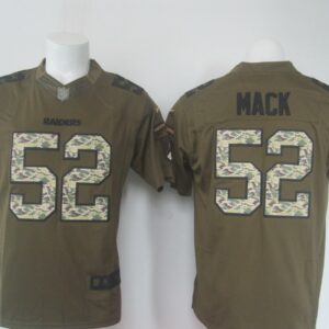 Nike Raiders 52 Khalil Mack Green Salute To Service Limited Men Jersey