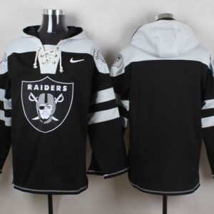 Raiders Blank Black Player Pullover Sweatshirt Hoodie
