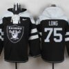 Raiders 75 Howie Long Black Player Pullover Hoodie Sweatshirt