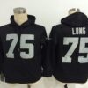 Oakland Raiders No.75 Howie Long Black Men's Football Hoodie