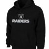 Oakland Raiders Logo Pullover Black Hoodie